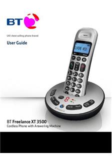 BT XT 3500 manual. Smartphone Instructions.